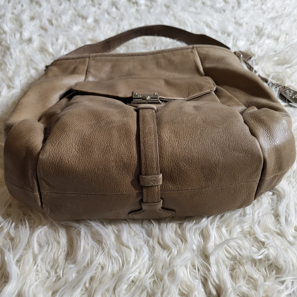 Cole Haan Sullivan Street Ariel Hobo Tan Metallic